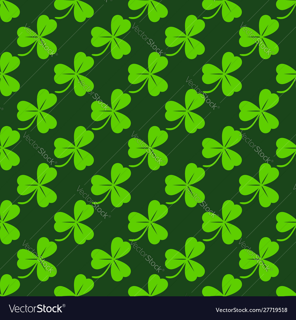Green Clover Pattern - Seamless