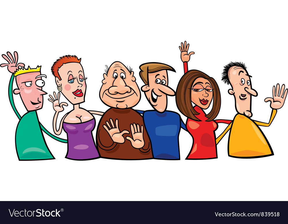 Happy people Royalty Free Vector Image - VectorStock