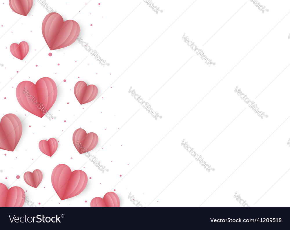 Happy valentines day greeting card with heart Vector Image