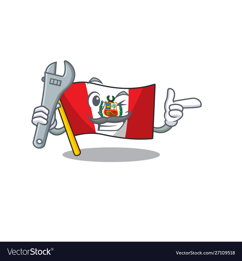 Mechanic peru flag stored in character drawer