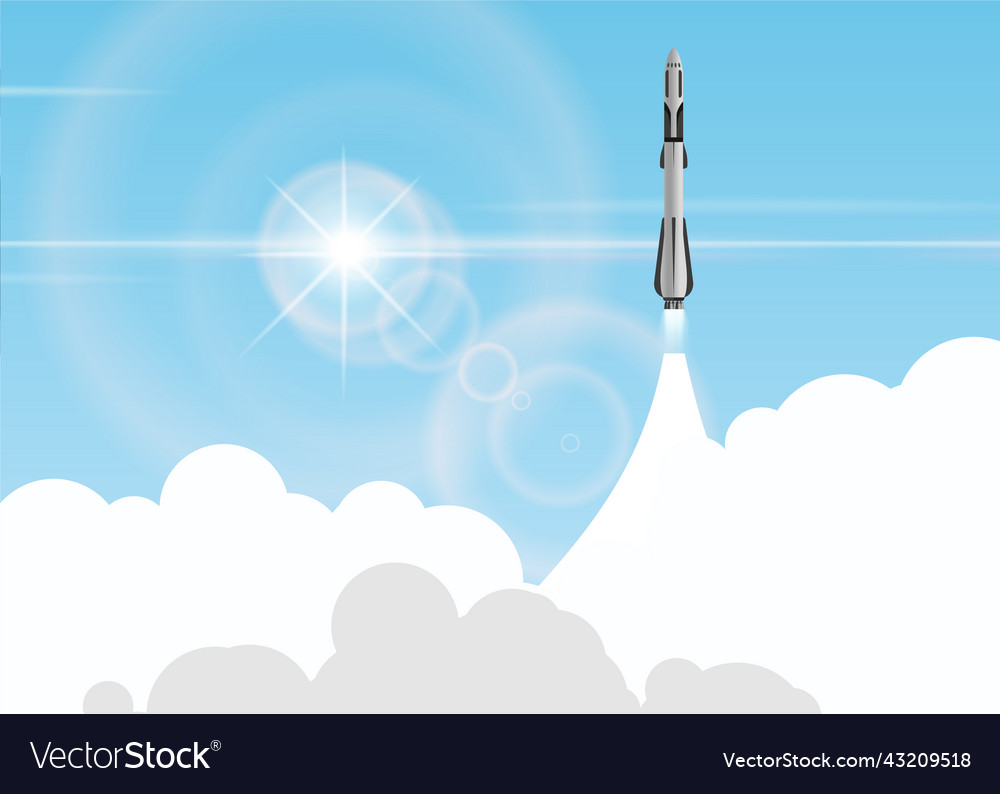 Rocket Launch to Space Background