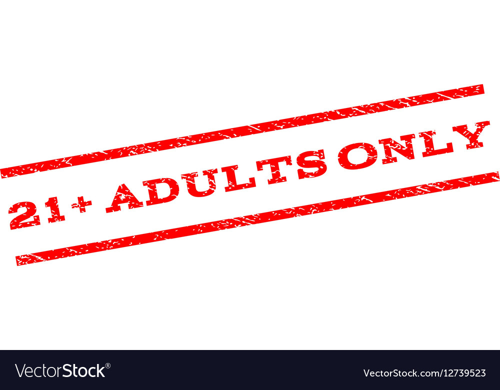 21 plus adults only watermark stamp Royalty Free Vector