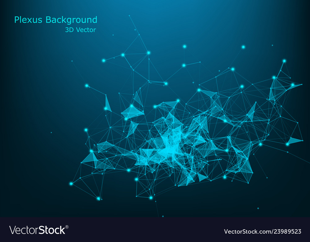 3d plexus like background technology vector image 3d plexus like background technology