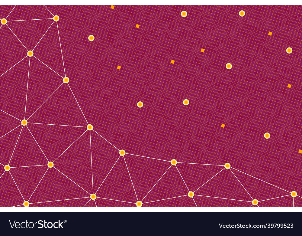 Abstract background with pixel layer and triangles