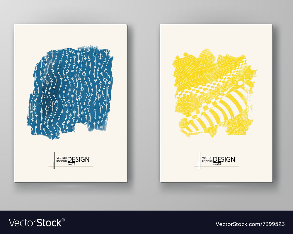 Abstract background with watercolor element
