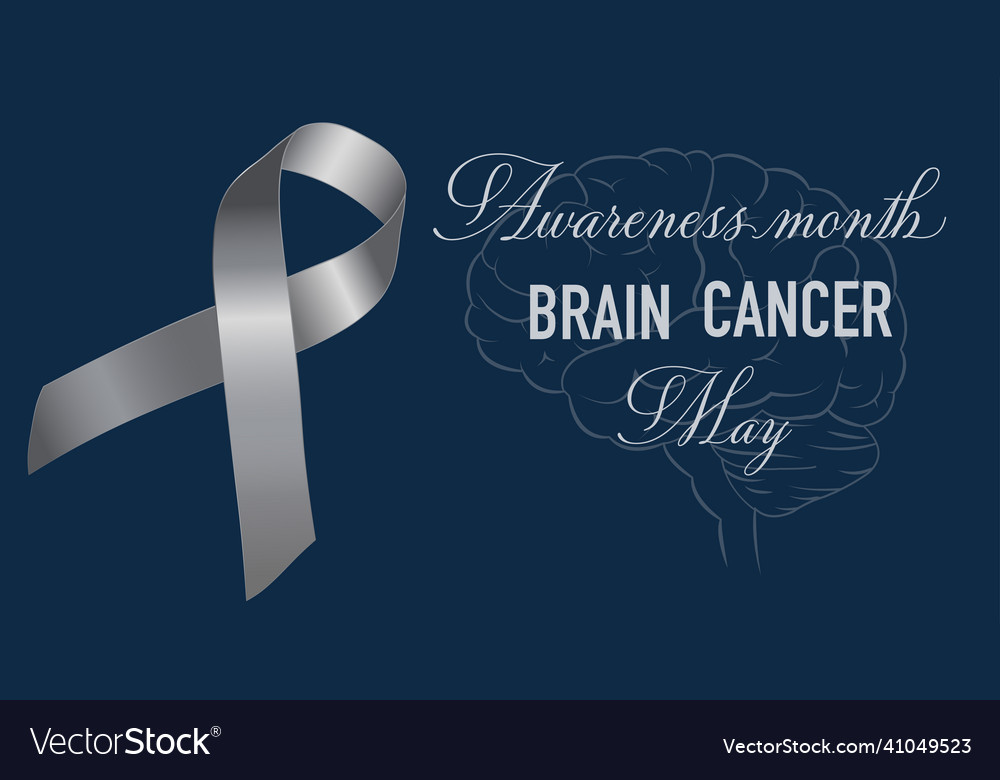 Brain cancer awareness hope concept celebrated