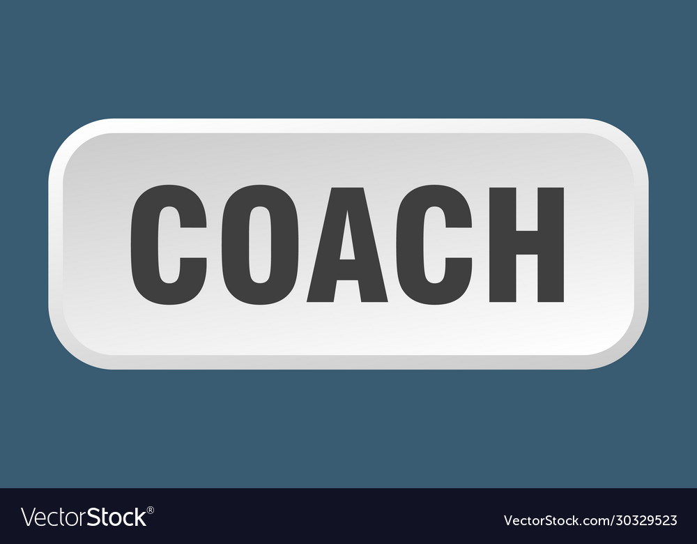 Coach button square 3d push