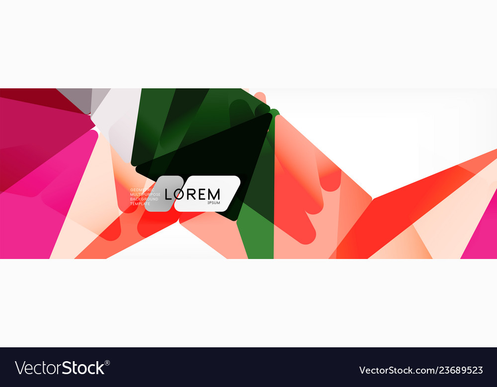 Mosaic triangular low poly style abstract vector image Mosaic triangular low poly style abstract