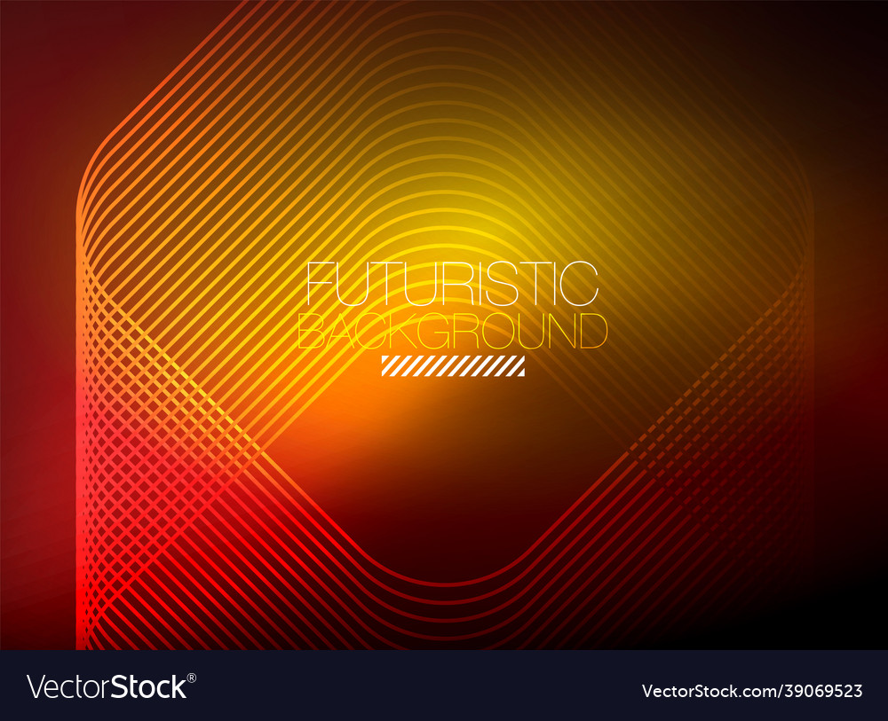 Neon color square shape lines abstract background