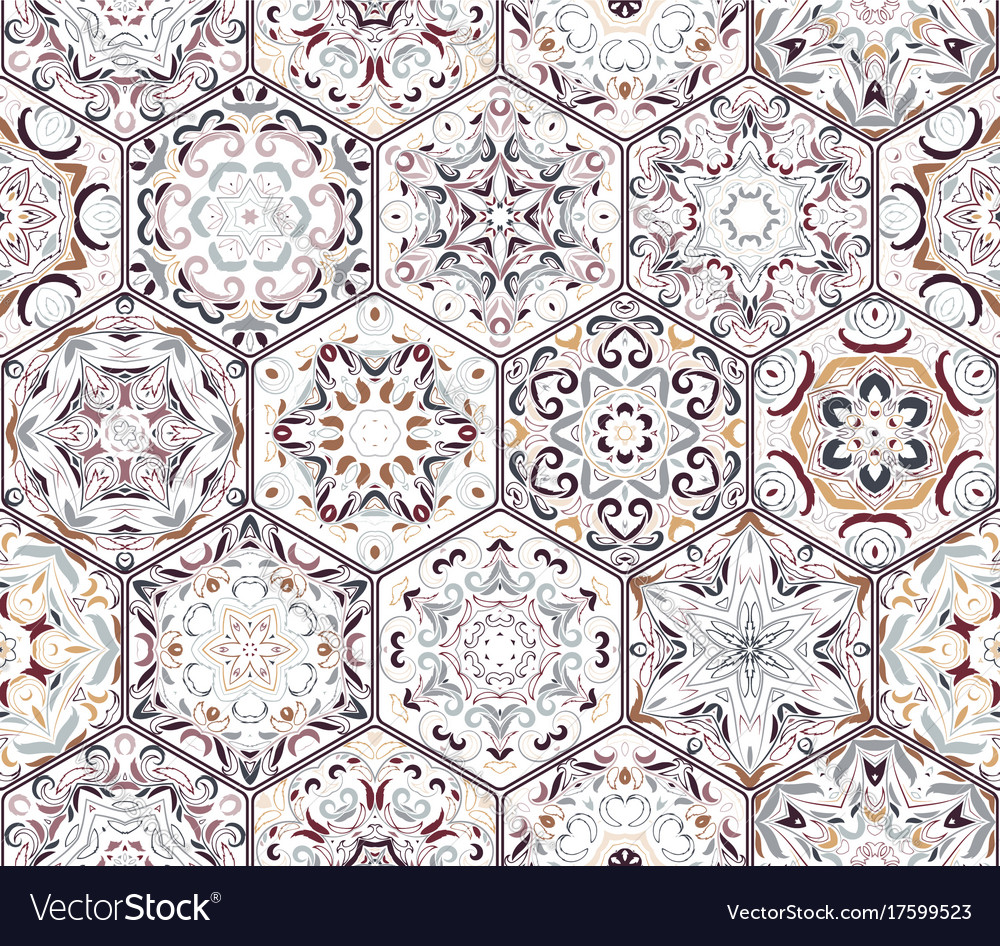 Set of hexagonal patterns