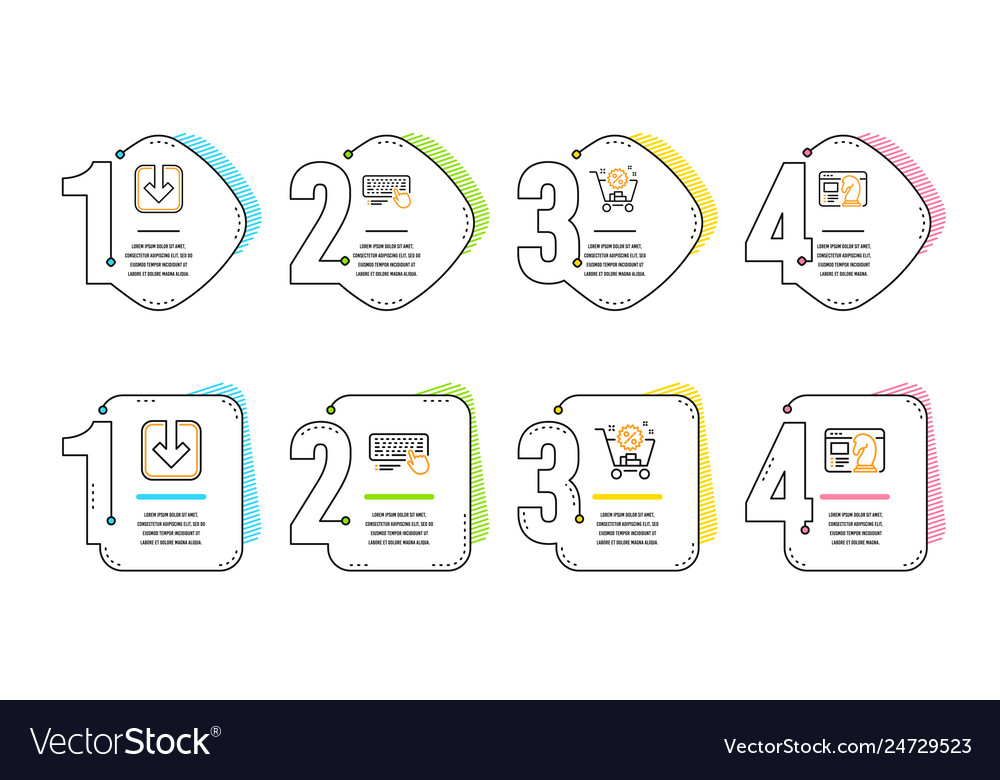 Shopping cart computer keyboard and load document Vector Image Shopping cart computer keyboard and load document