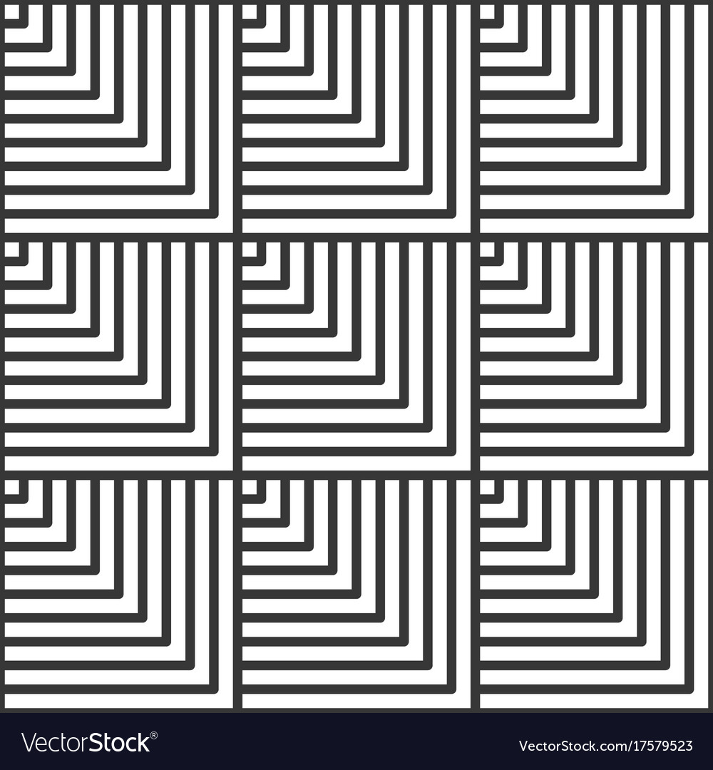 Square tile geometric seamless pattern Royalty Free Vector