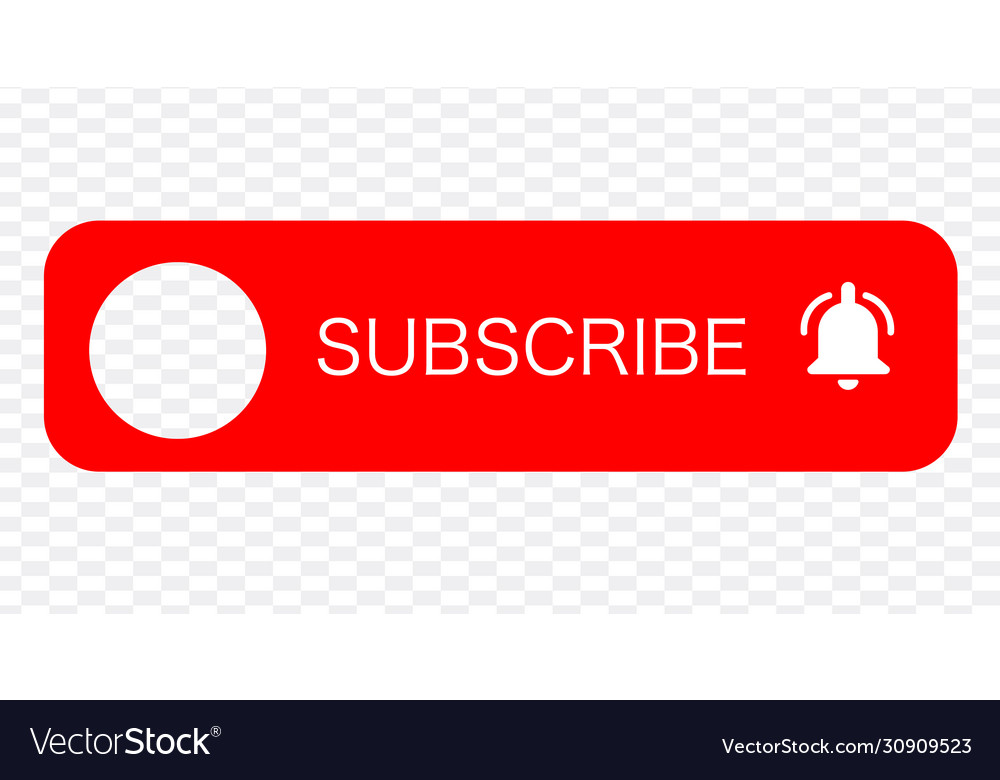 Subscribe - button red color with handon