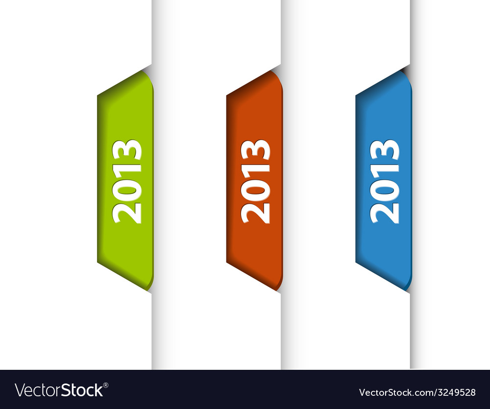 2013 labels stickers on the edge of web page