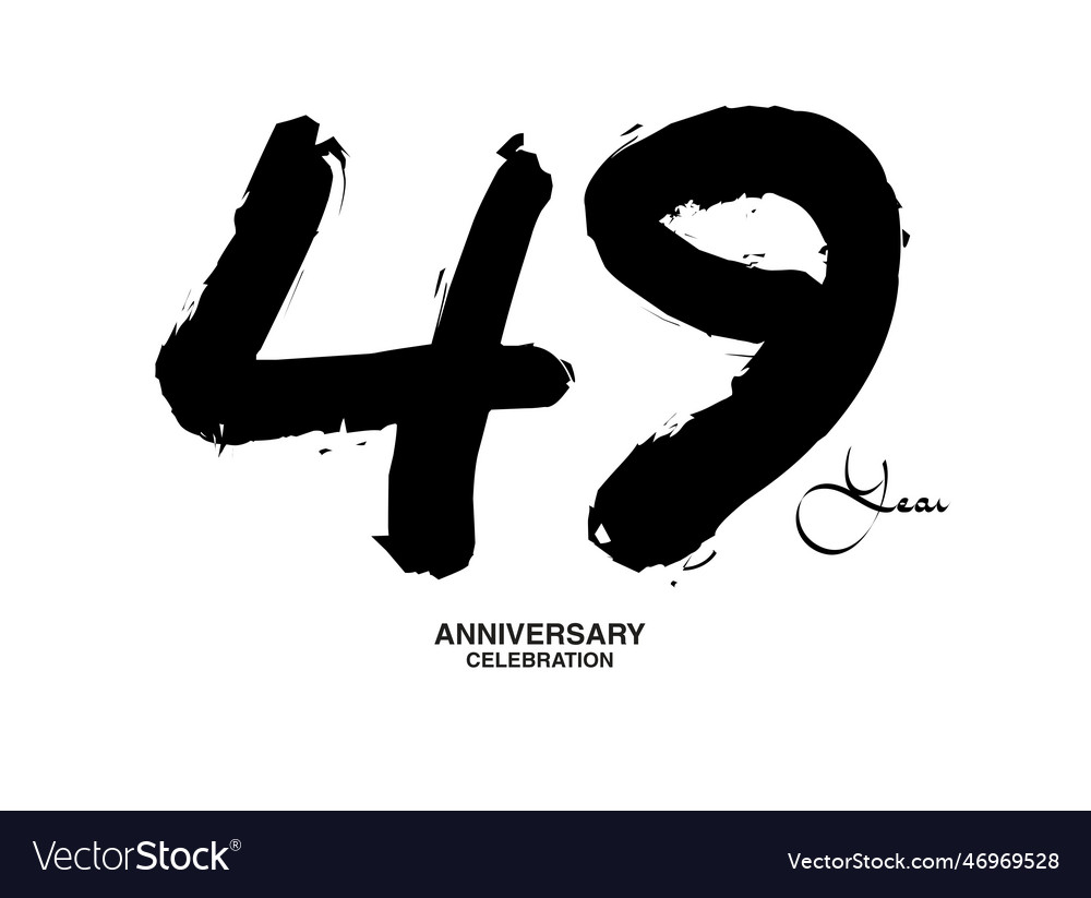 49 years anniversary celebration template