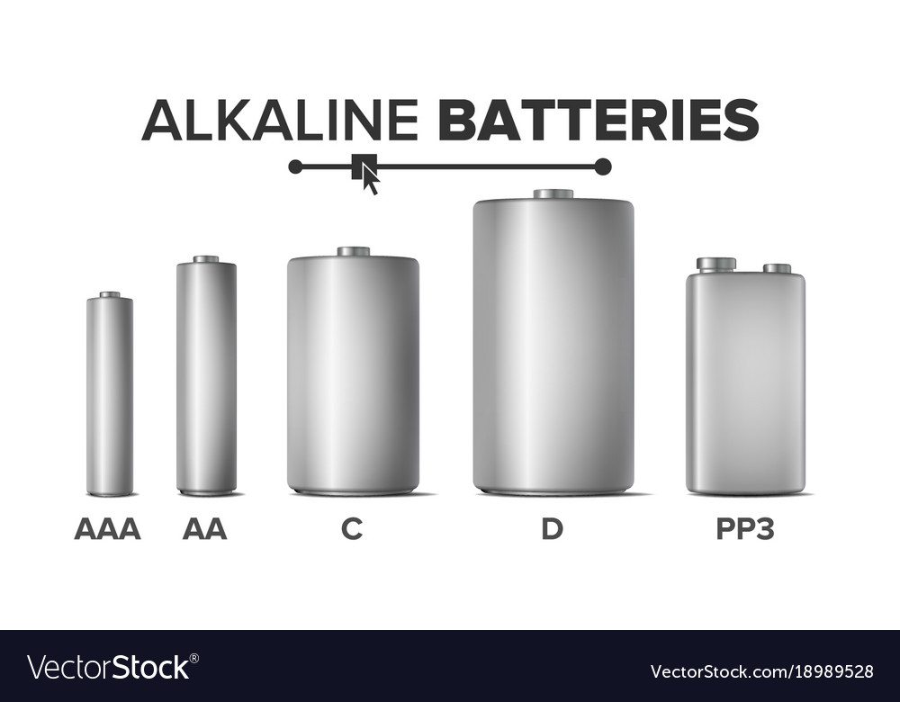 Alkaline Batterietypen Set