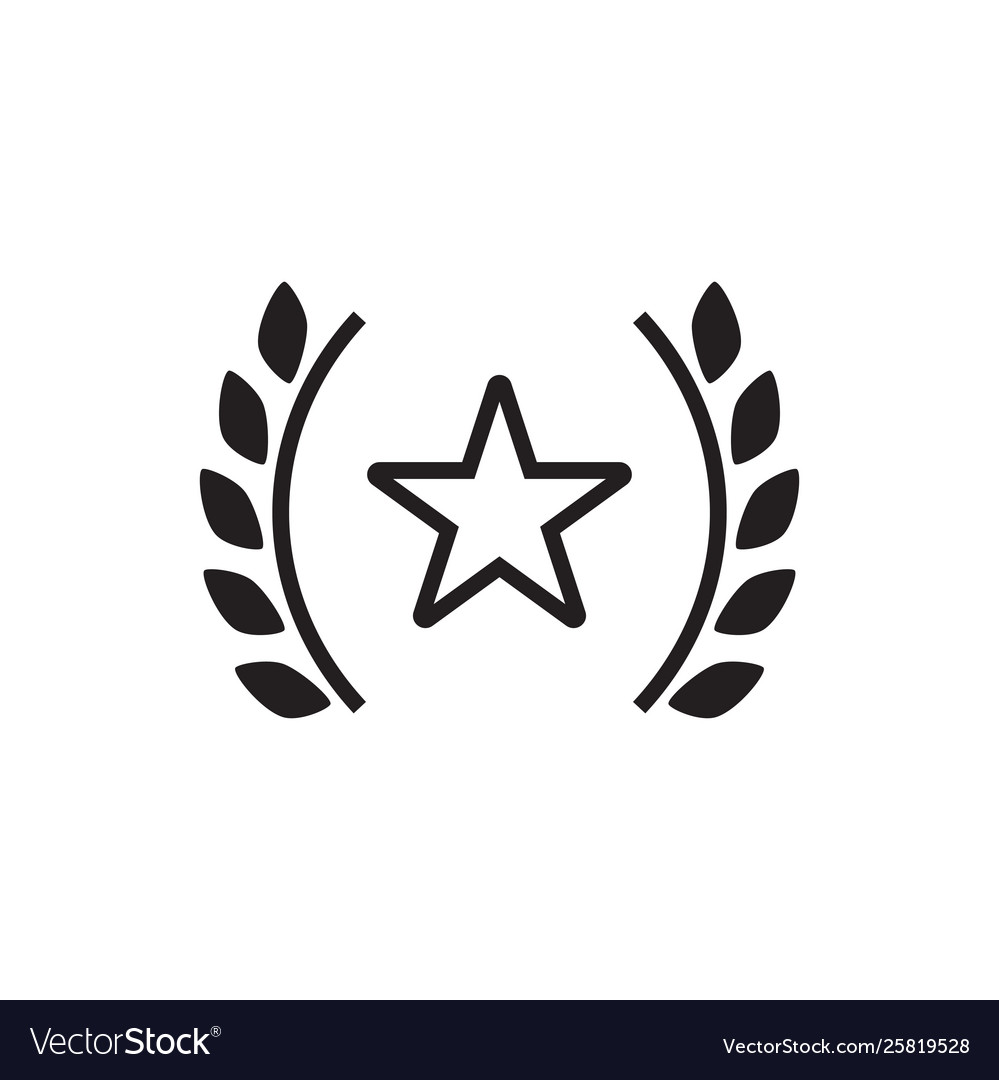 Award star icon graphic design template Royalty Free Vector