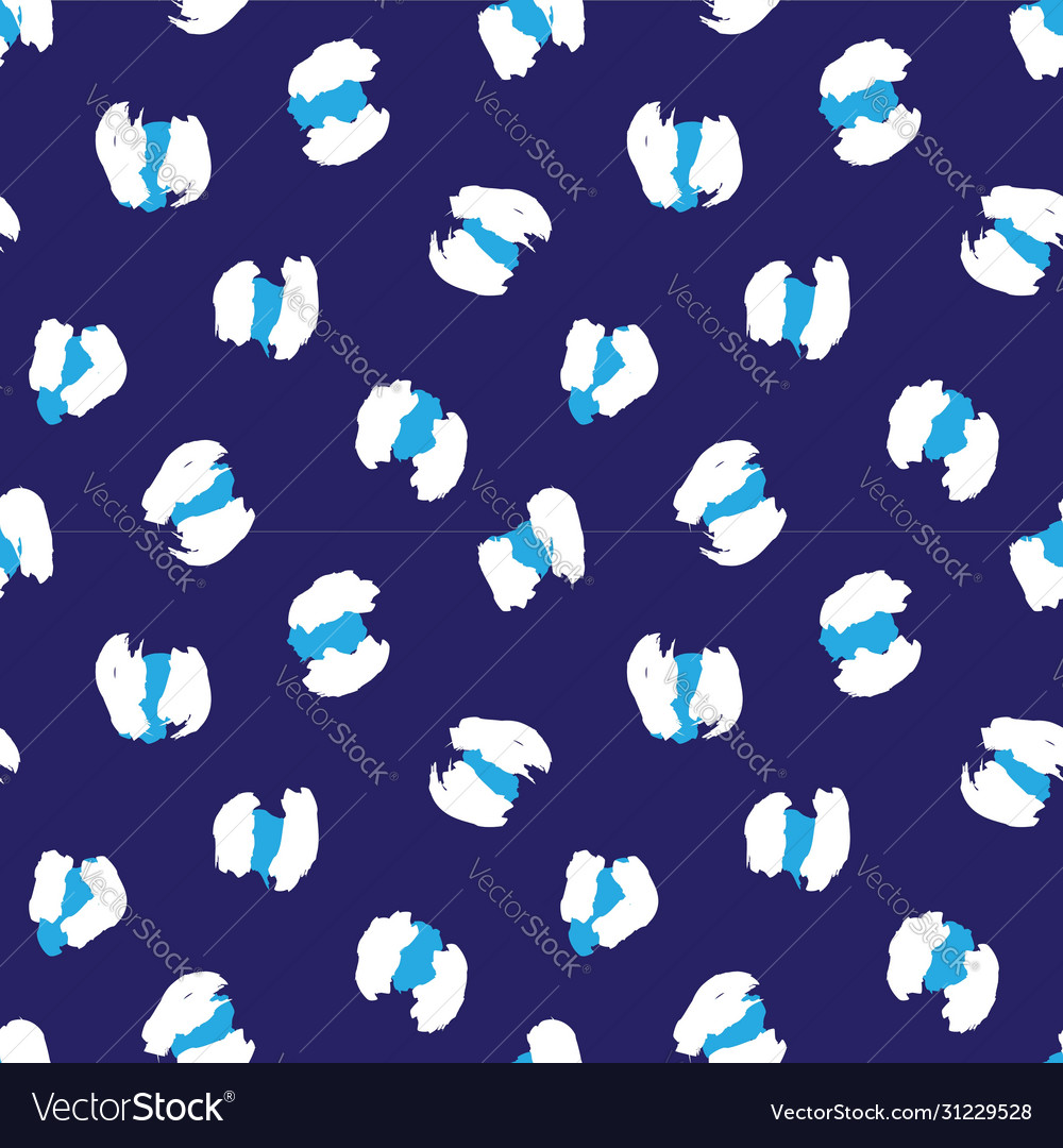 Blue animal leopard seamless pattern background