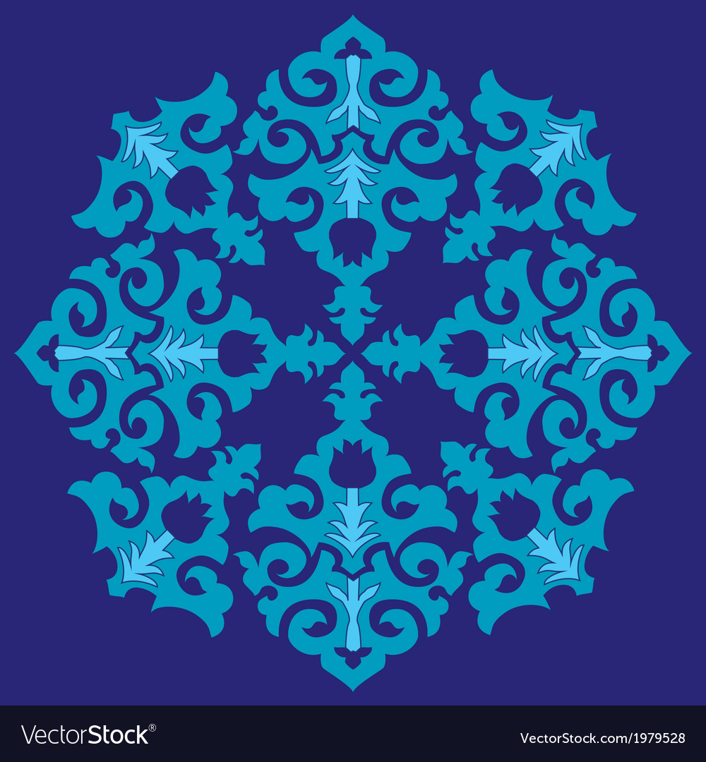 Blue ottoman serial patterns twenty six