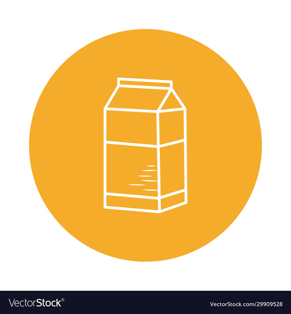 Isolated milk box block style icon design