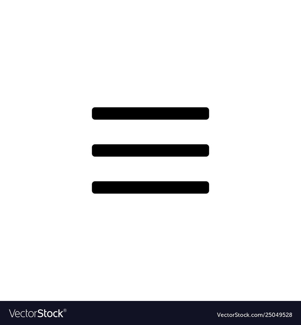 Menu icon for simple flat style ui design