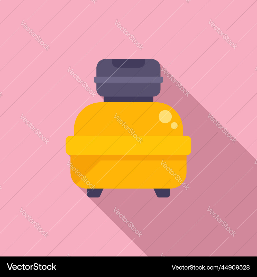 Portable compressor icon flat air machine Vector Image