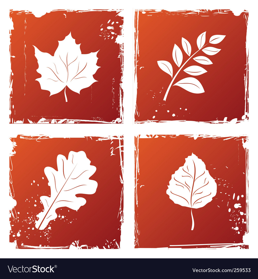 Autumn leaves Royalty Free Vector Image - VectorStock