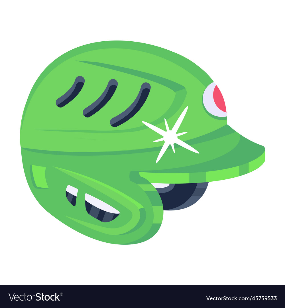 Baseball helmet Royalty Free Vector Image VectorStock