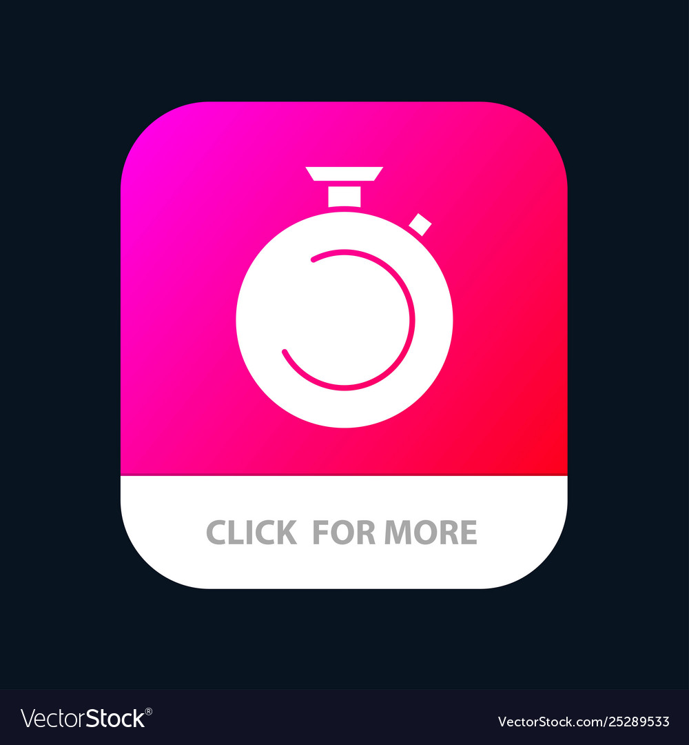 Compass clock stopwatch timer watch mobile app Vector Image Compass clock stopwatch timer watch mobile app