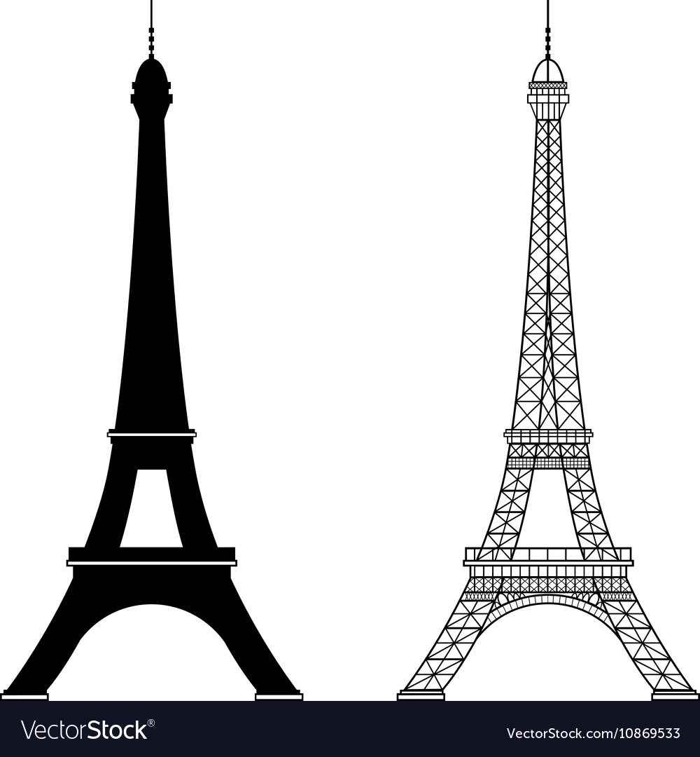 Eiffel tower isolated