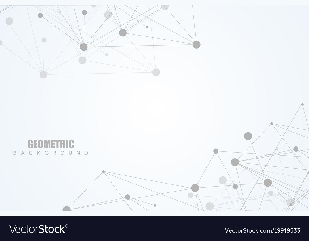 Geometric abstract background with connected line