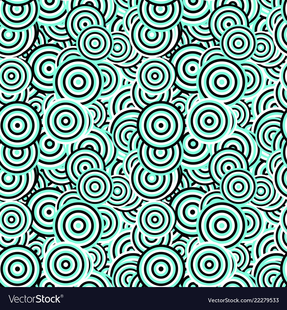 Geometrical repeating pattern - concentric circle vector image Geometrical repeating pattern - concentric circle