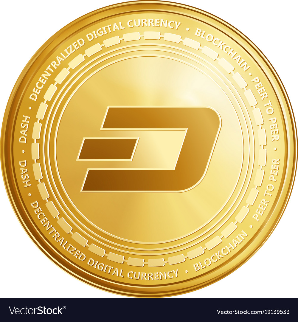 Golden ethereum blockchain coin symbol