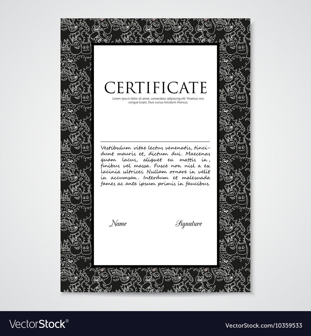 Graphic design template document with abstract