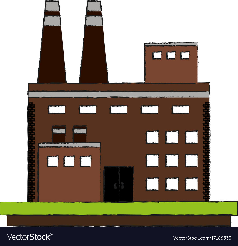 Industrial plant factory Royalty Free Vector Image