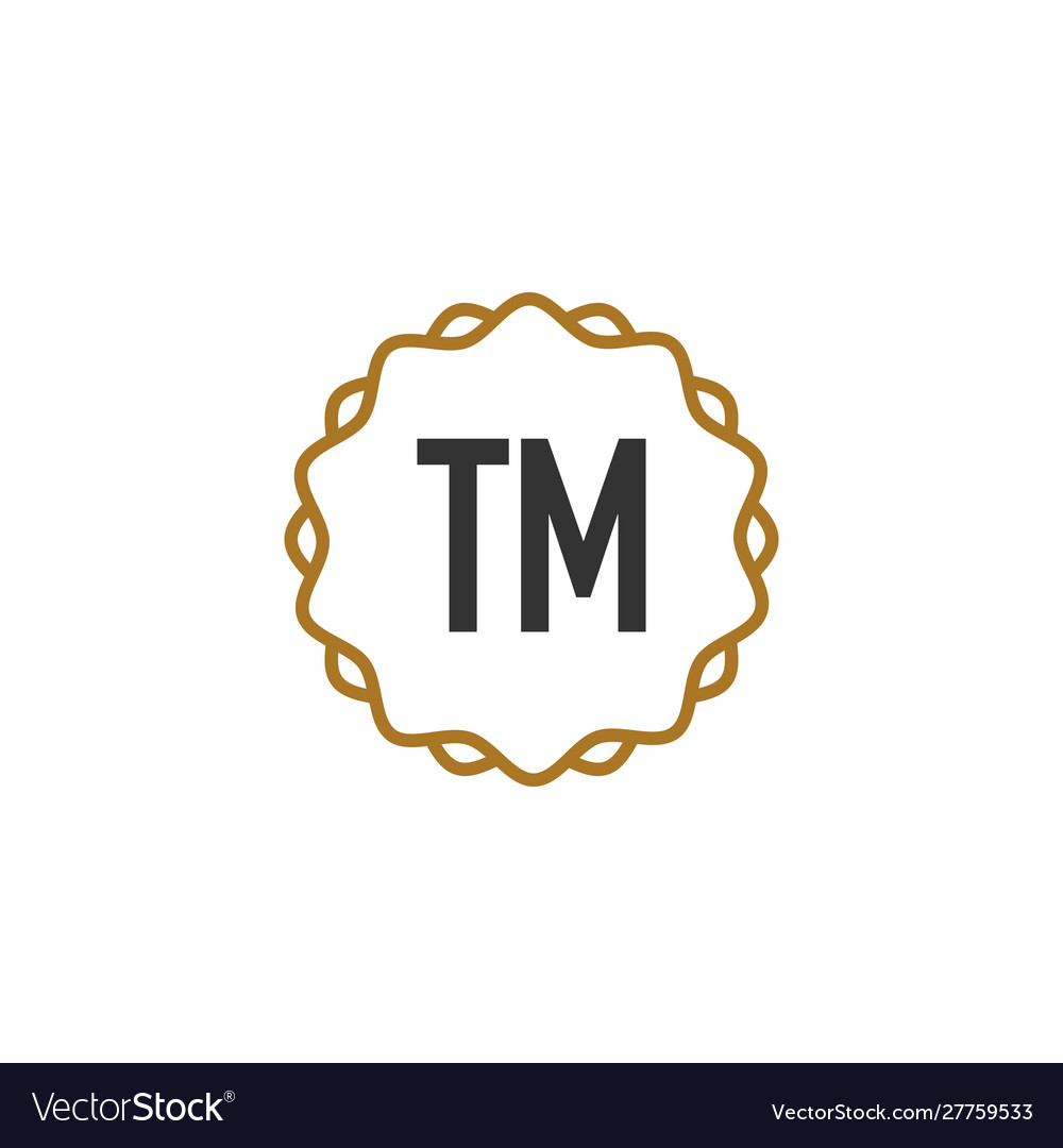 Initial letter tm elegance creative logo