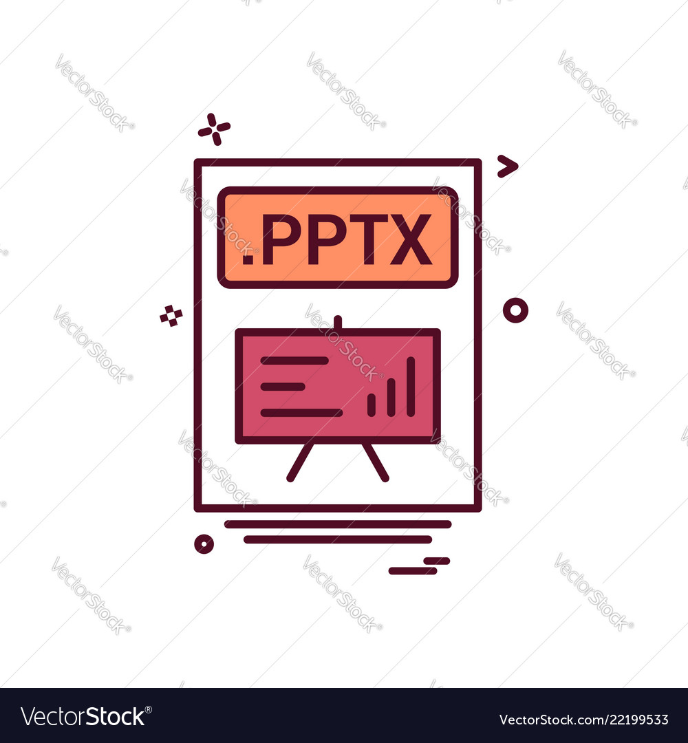 PPTX File Icon Set