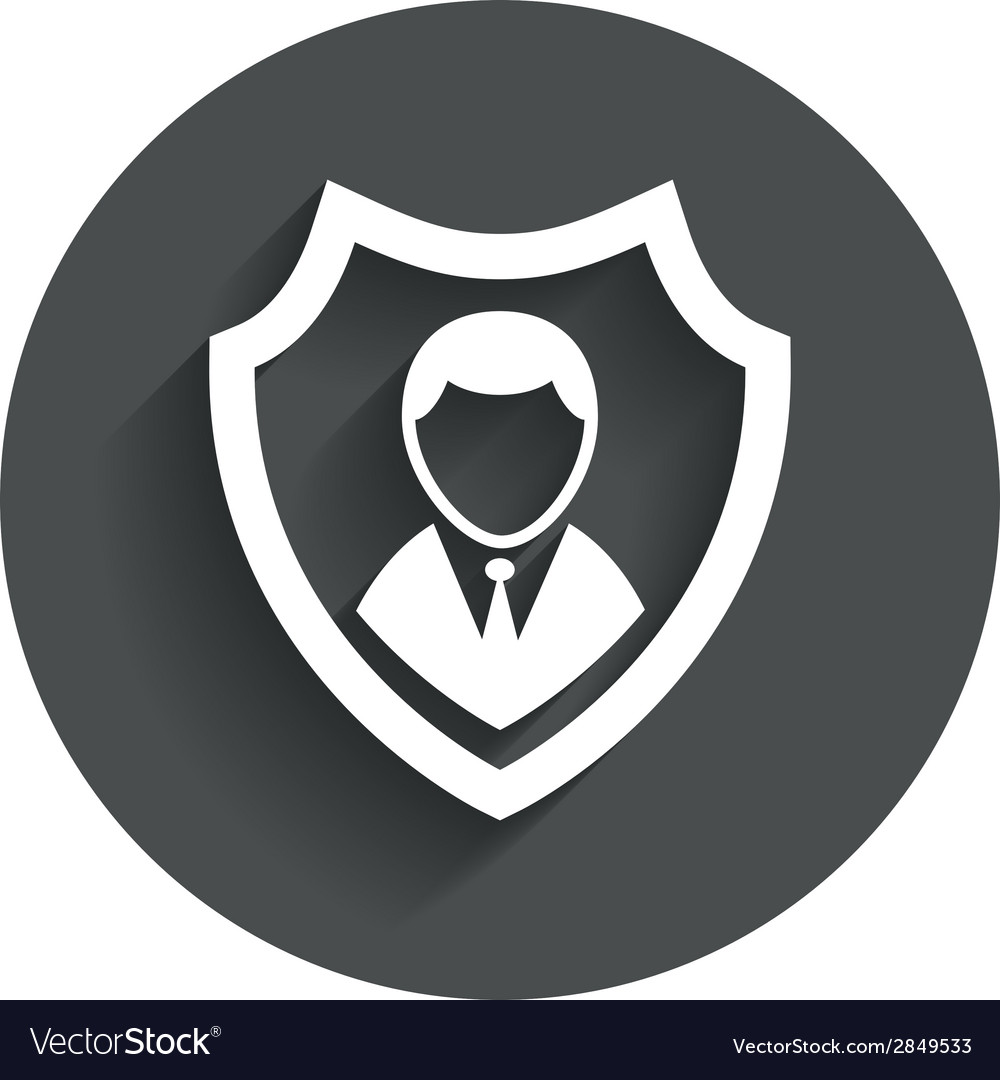 Security agency icon shield protection symbol