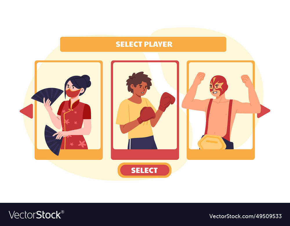 Select player to game concept