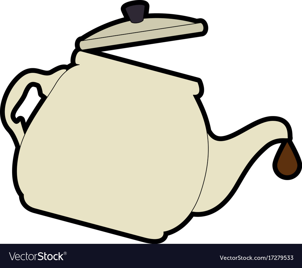 Teapot kitchen isolated icon