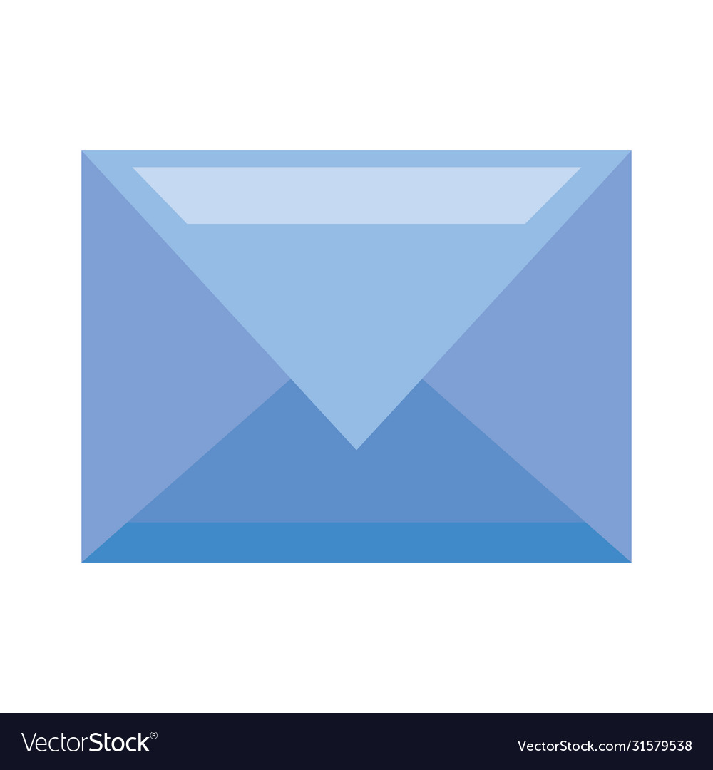 Envelope icon on white background