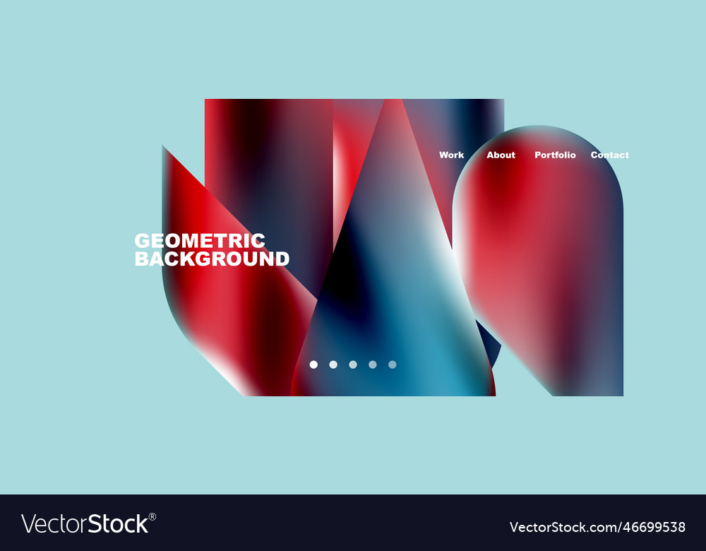 Glassmorphism landing page background template
