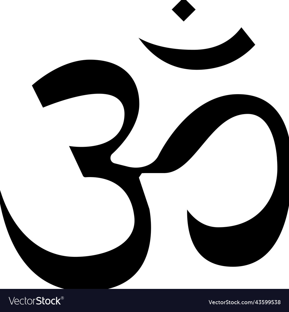 Hinduism religion glyph icon