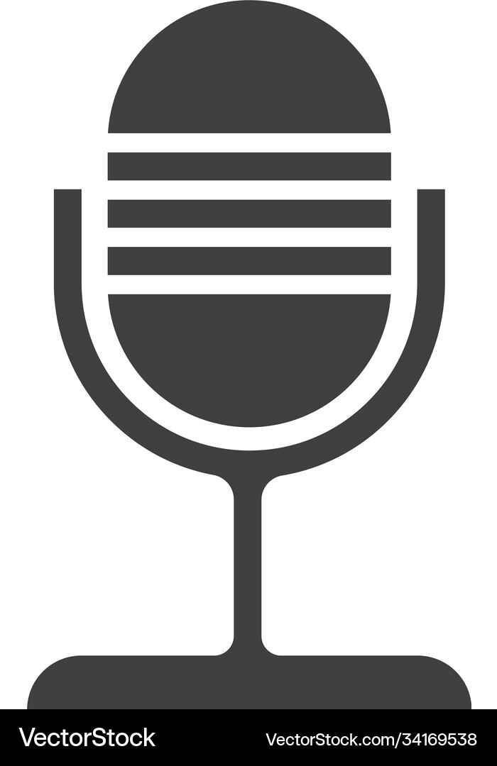 Microphone icon Royalty Free Vector Image - VectorStock