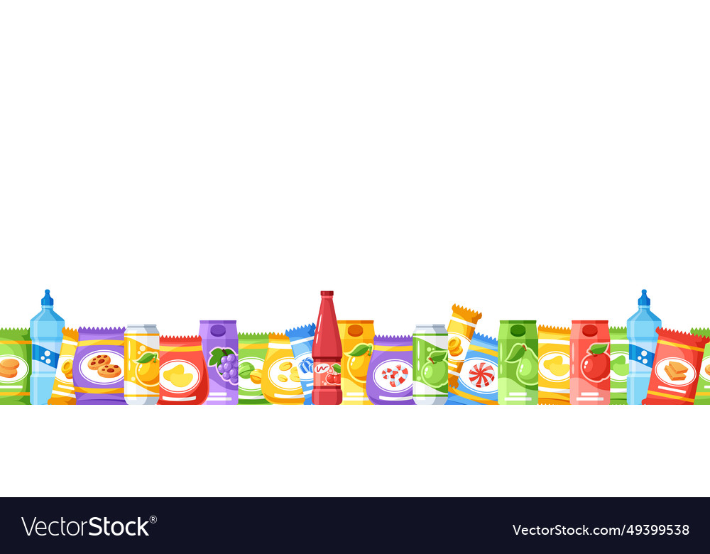Seamless pattern featuring a vibrant array vector image Seamless pattern featuring a vibrant array