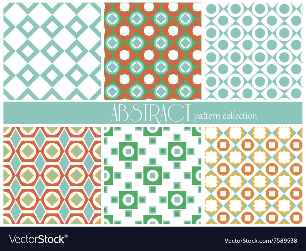 Set of ethnic seamless patterns