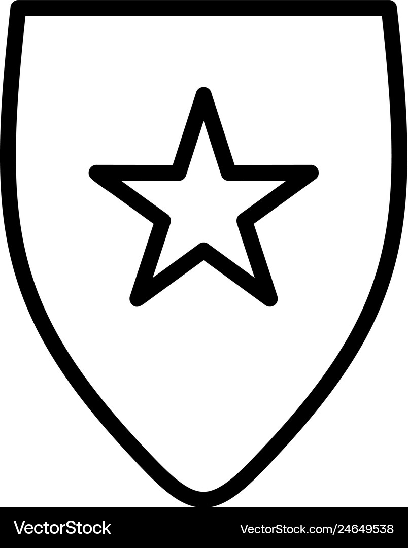 Shield icon Royalty Free Vector Image - VectorStock