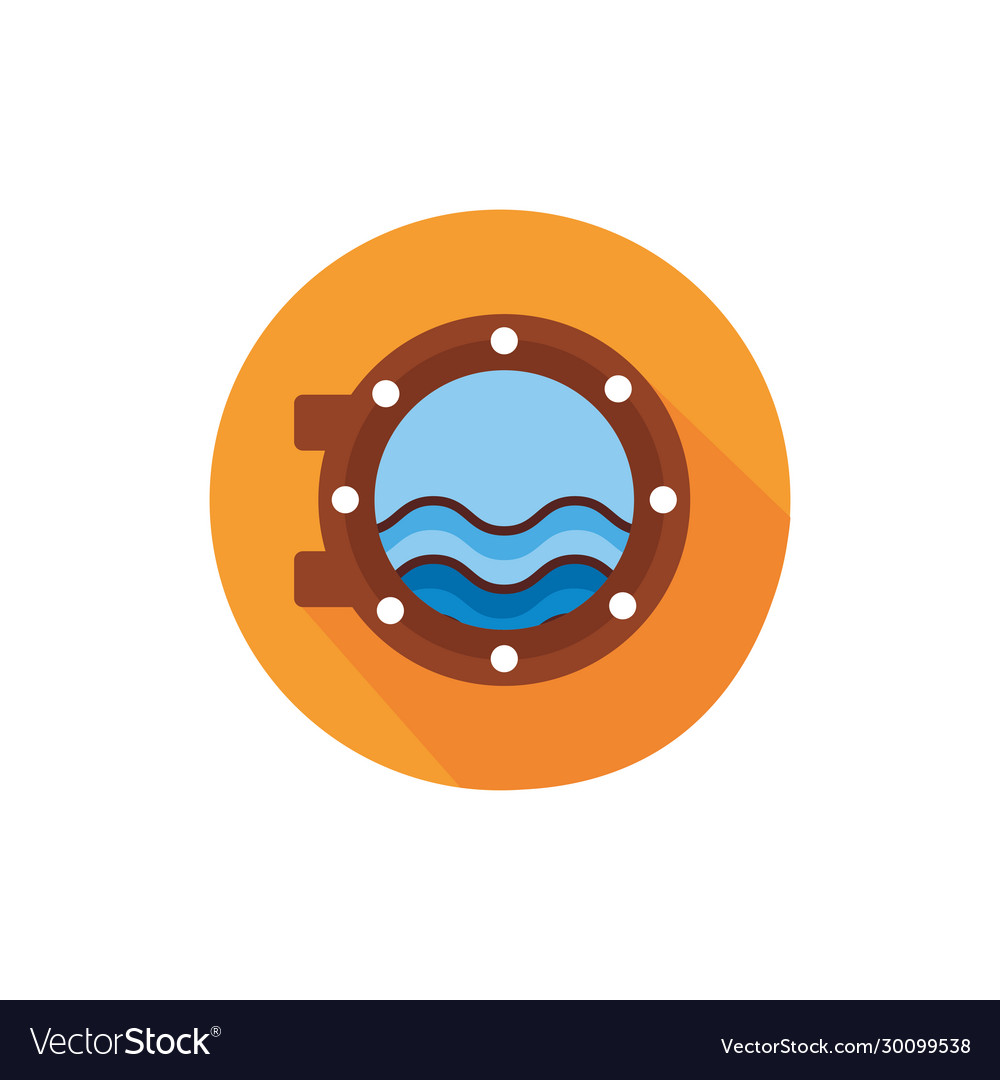 Ship window with sea view block style