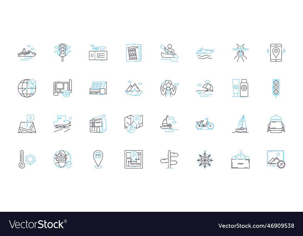 Speed and velocity linear icons set accelerate