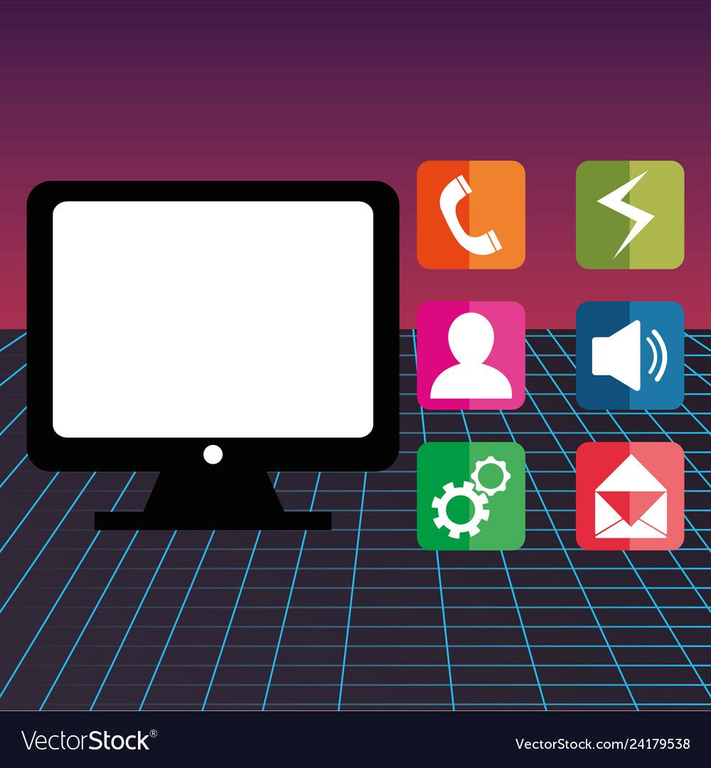 Tablet with applications menu